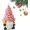 Pink, variant on Lighted Christmas Gnomes Decorations, 8 Inch Faceless Old Man Christmas Tree, Small Mini Prelit Xmas Holiday Decor for Tabletop Home Room Table Fireplace Office
