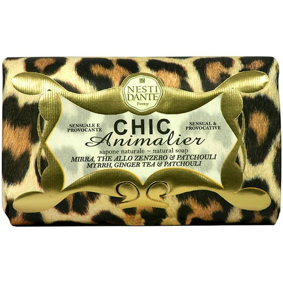 Soaps: Nesti Dante Bronze (Leopard) Chic Animalier Soap 8.8oz