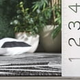thumbnail image 6 of SAFAVIEH Beach House Kaeden Botanical Indoor/Outdoor Runner Rug, Charcoal/Ivory, 2'2" x 6', 6 of 16