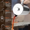 thumbnail image 5 of Secura French Press Coffee Maker, 304 Grade Stainless Steel Insulated Coffee Press with 2 Extra Screens, 34oz (1 Litre), Silver, 5 of 5