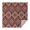 Red Boho Ethnic, variant on Simple Petal Shaped Geometric Floral Pattern Square Tablecloth,Waterproof Square Table Cover,Wipeable Spillproof Washable Table Cover for Home Kitchen Party Decor 42"X42"(107x107cm)