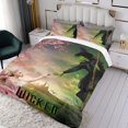thumbnail image 3 of Película Wicked Conjunto de sábanas temático, trío de piezas, cómodo y amigable con la piel, diseño único, regalo de decoración para el hogar para familiares, amigos y fans, 90 cm * 190 cm, 3 of 6