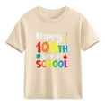 thumbnail image 6 of HAOTAGS Boys Girls T - shirts,Round Neck Short Sleeve Printed Spring Summer School Festive Tees Yellow 2 T, 6 of 7