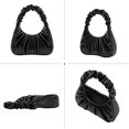 thumbnail image 2 of Bolso de mano de mujer Gabbi Ruched Hobo negro JAMW Sencillez, 2 of 5