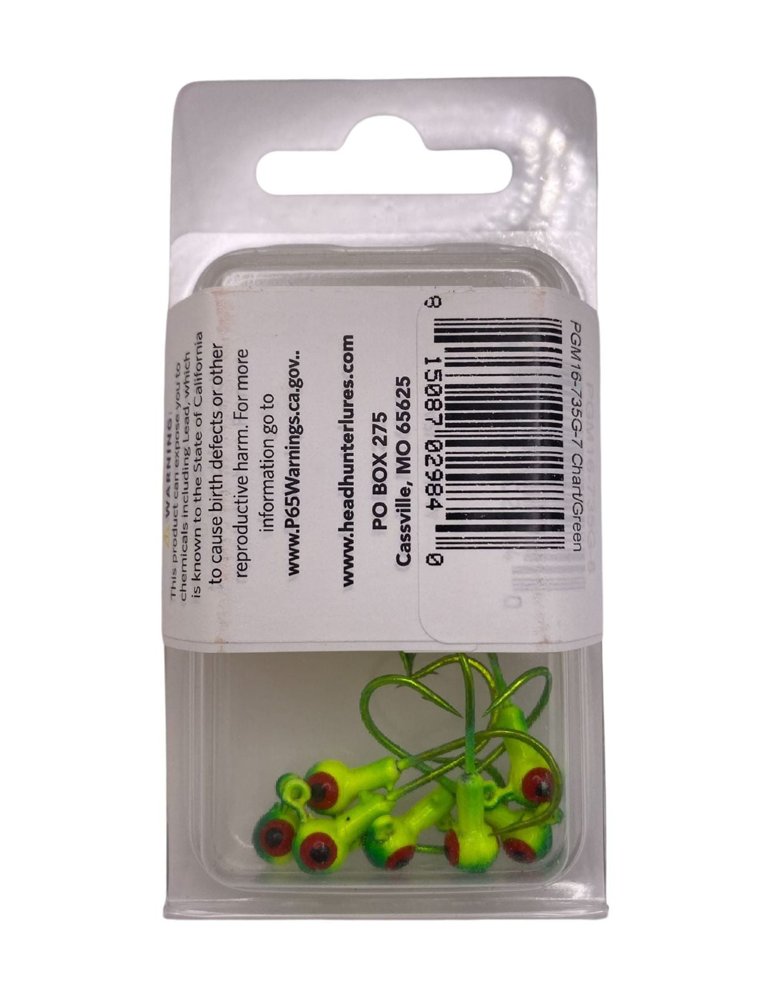 Headhunter Lures, Jig Head with Colored Hook