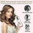 thumbnail image 6 of Cordless Hair Curler,Portable Hair Curler,Automatic Curling Iron, Rechargeable Hair Curler  with 6 Temp & Timer LCD Display ,Fast Heating & Auto Shut Off  Ceramic Rotating Hair Curler(White), 6 of 7