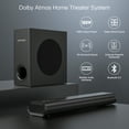 thumbnail image 5 of TOPVISION 2.1Ch Dolby Atmos Soundbar with Subwoofer, 150W Sound Bar for TV with Bluetooth 5.3, Home Theater Surround System for TV/Projector/PC, HDMI eARC, Optical, AUX & USB, 5 of 10
