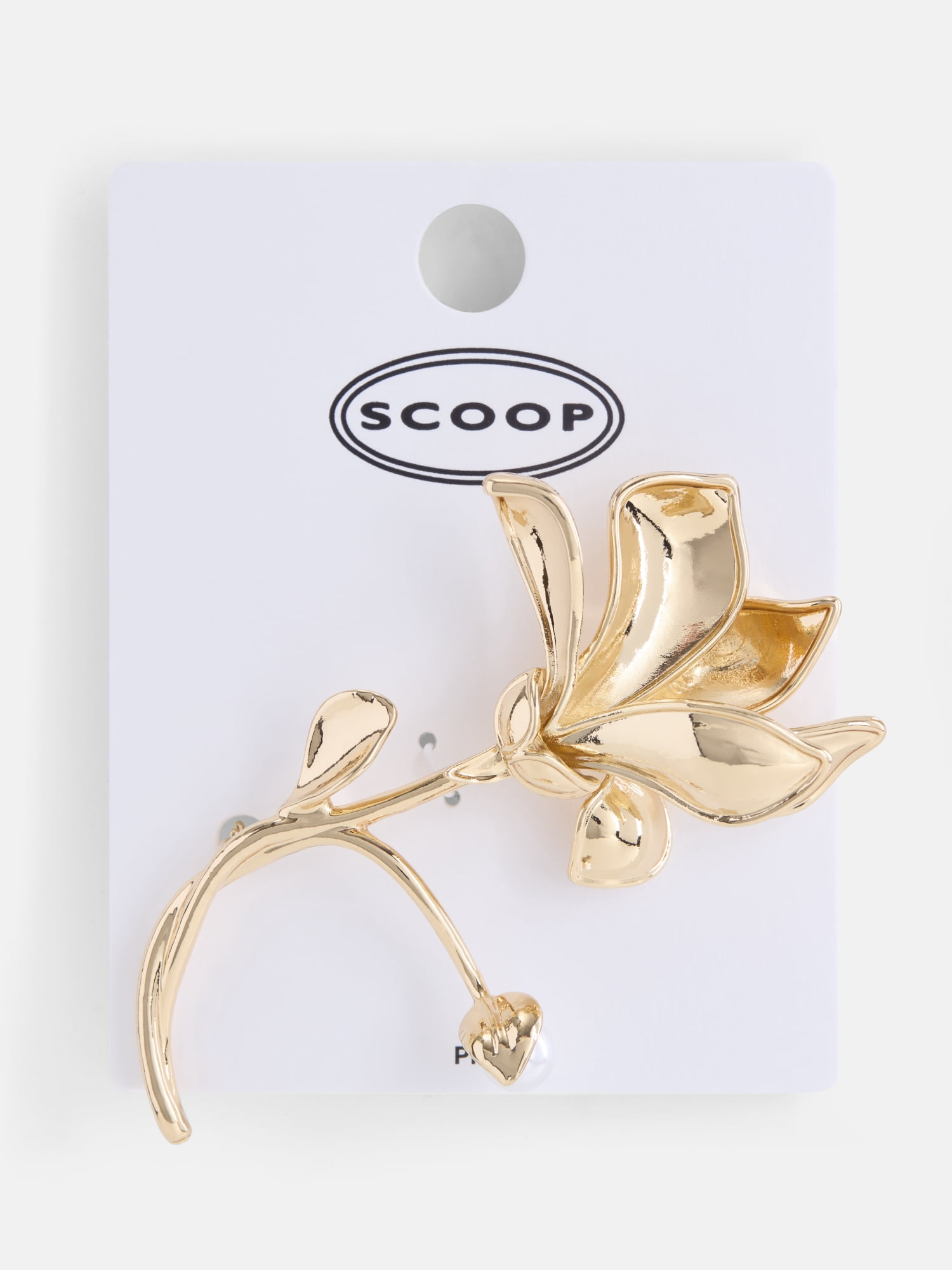 Scoop Women's Gold Tone Floral Brooch
