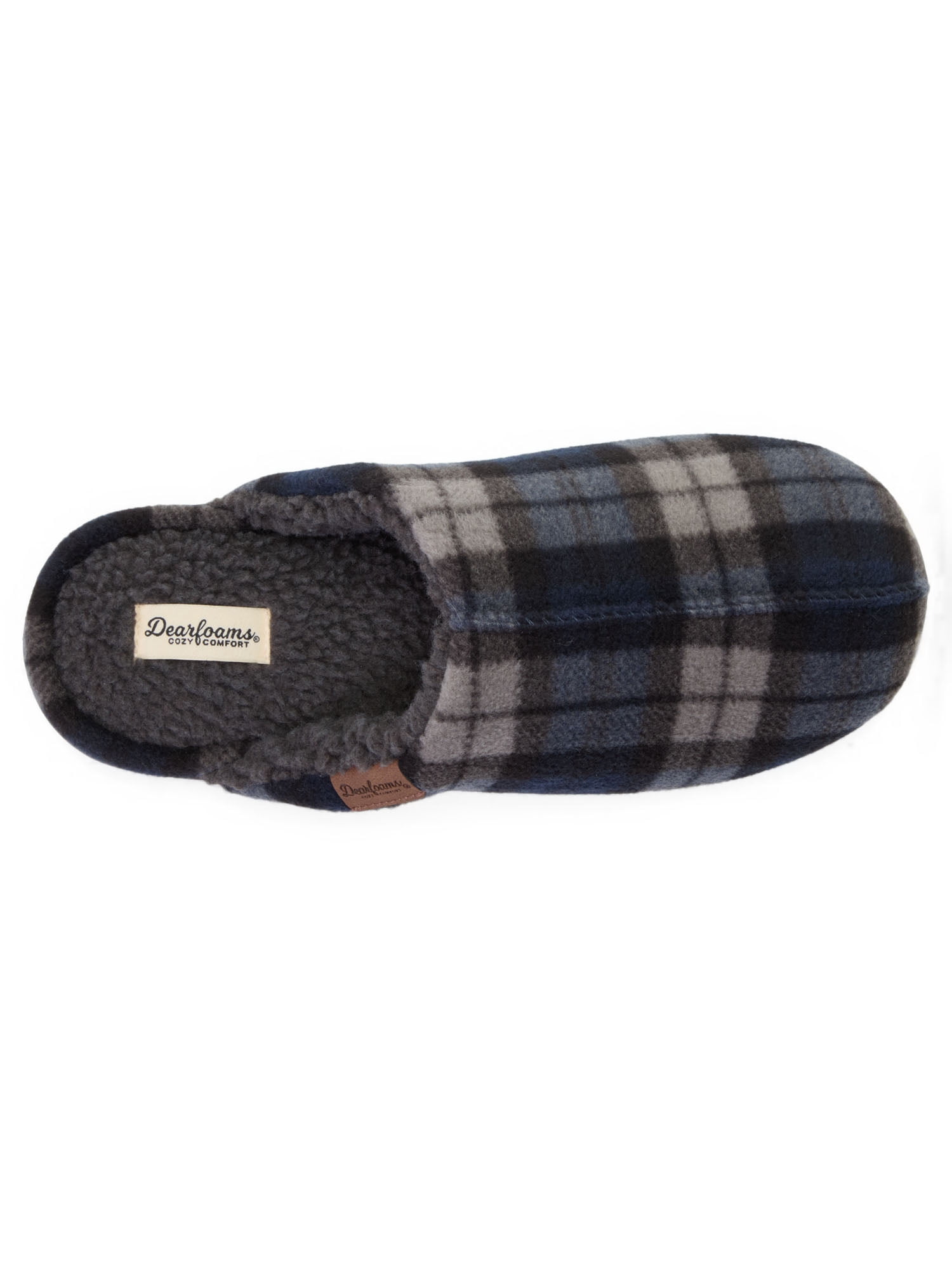 Dearfoams Cozy Comfort Men's Jeremiah Scuff Slippers Sizes 7-14
