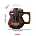 thumbnail image 2 of Ceramic Mug,Guitar Shaped Mug By SIUBICH.For Coffee, Milk , Afternoon Tea, 2 of 6