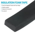 thumbnail image 3 of Uxcell 2 Roll 1-1/5"W x 5/8"T x 6.6Ft Self-Adhesive EVA Insulation Foam Tape, Black, 3 of 6