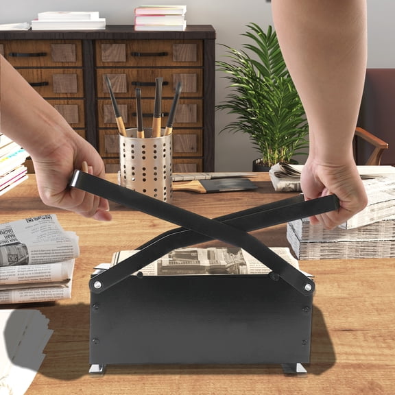 SUDEG Manual Carbon Steel Briquette Maker Office Waste Paper Newspaper Recycle  Briquette Maker Fuel Block