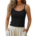 thumbnail image 5 of Endives Women's Tanks Top With Bulit In Bra Sleeveless Camisole Top Yoga Workout Top Basic Layer Runing Fitness Daily Wear Tank Tops for Women M, 5 of 6