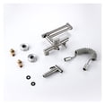 thumbnail image 1 of Kitchen Mixer Tap With Sprayer Hot And Cold Stream Wall Mount Pot Filler Faucet Pull Out Two Hole Wholesale Black ,Easy to Install, 1 of 7