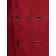 thumbnail image 4 of Alvivi Chef Jacket for Men Short Sleeve Chef Shirt Kitchen Cooking Work Uniforms Loose Fit Red-A XXL, 4 of 7