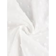 thumbnail image 5 of Agnes Orinda Women's Plus Cardigans Flare Sleeve High Low Elegant Swiss Dots Cardigan 3X White, 5 of 6