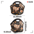 thumbnail image 3 of Herdesigns Floral Pig Animal Insulated Neoprene Lunch Bag for Women Men Lunch Box Washable Reusable Lunch Tote Lightweight Lunch Handbag for Work Outdoor Picnic, 3 of 7