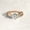 Rose Gold, variant on Silver Filled Cross Jewelry Bridal Ring Size 5-11 Wedding Round Crystal Rings C-Gold-7