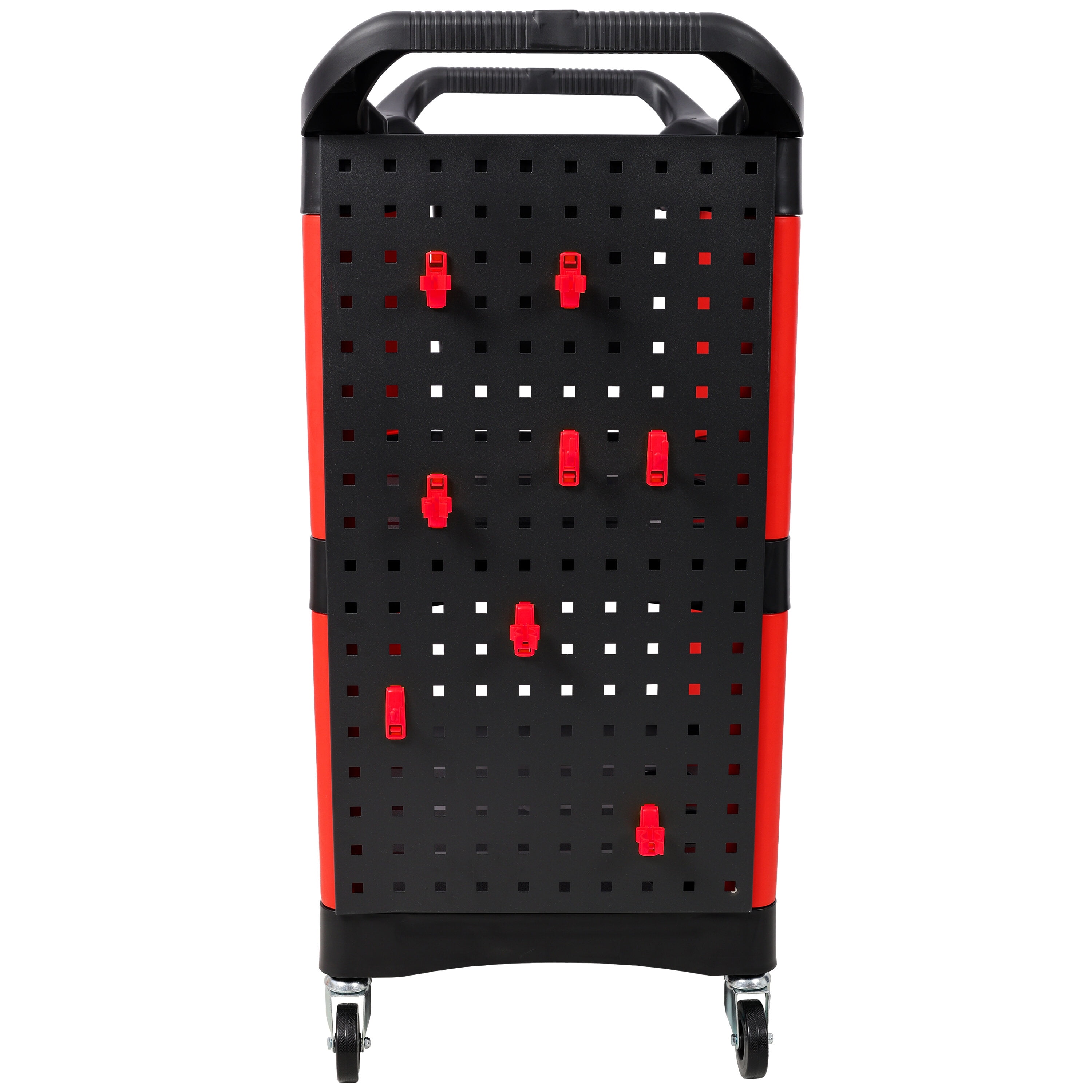 Tool Cart, 3 Tier Rolling Auto Detail Cart With Wheels,With Bucket & Panel & Hook,for Detailers Garage, Workshop, Repair Shop, Storage Tool,Red&Black, Black+Red Tool Storage Cart,Mechanics Tool Cart