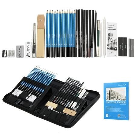 Charcoal Sketching Pencils Set 41 Pcs Magicfly Drawing