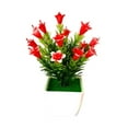 thumbnail image 2 of SPRING PARK Artificial Fake Flower Lilium in Pot Bonsai Outdoor Home Garden Decor, 2 of 7