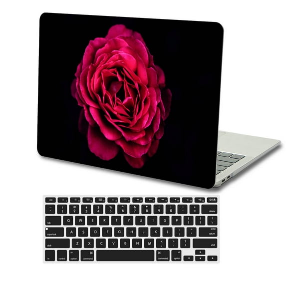 KSK KAISHEK Hard Case Cover for 2017 - 2014 2013 2012 2011 2010 Release Old MacBook Air 13" with No Touch No USB-C Model: A1466 A1369 Flower 1569 + Black Keyboard Cover