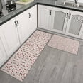 thumbnail image 2 of Light Pink Christmas Gnome Pattern Kitchen Rugs Sets Of 2,Anti Fatigue Kitchen Mat Rugs Non Slip Washable,Decorative Kitchen Floor Mats for Kitchen,Sink,Laundry,17"x30"+17"x47", 2 of 7