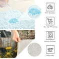 thumbnail image 4 of Toilet Rug U-Shaped Bathroom Rugs Non-Slip Soft Plush Machine Washable Contour Bath Mat Donkey with Chrysanthemum Flower 24x20, 4 of 9