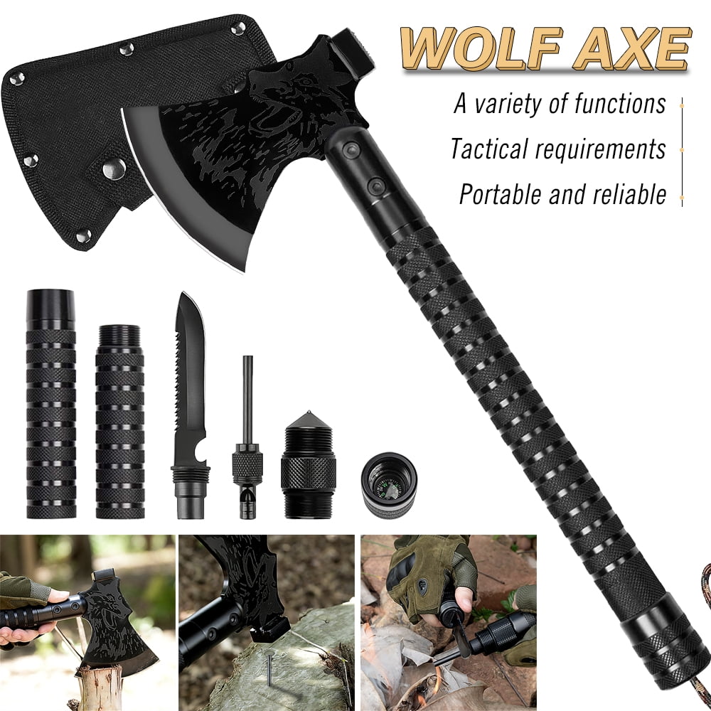 Survival Outdoor Kit Axe Hatchet Tomahawk Military Tactical EDC Emergency Tools 