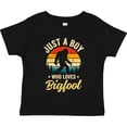 thumbnail image 3 of Inktastic Just a Boy Who Loves Bigfoot Retro Sasquatch Boys Toddler T-Shirt, 3 of 5