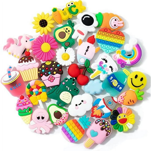 Mr. Pen- Charms, 30 Packs, Cute Charms, Unisex, Decoration Charms for Bracelet, Jackets, Purses etc.