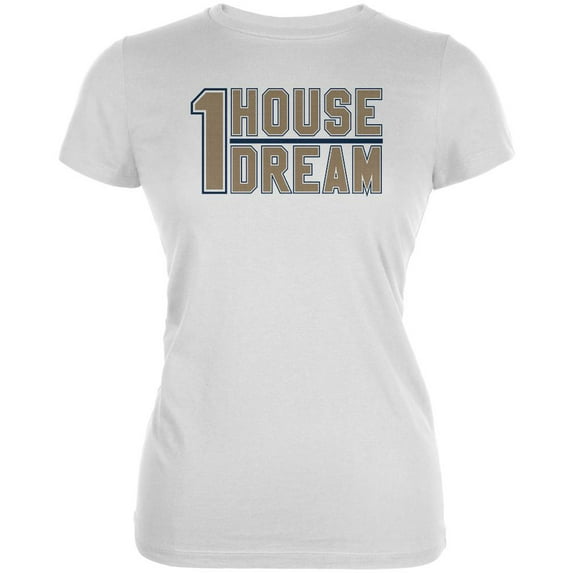 One House One Dream Juniors Soft T Shirt White X-SM