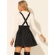 thumbnail image 5 of Falda con tirantes Allegra K Cintura Alta Cordones Negro M, 5 of 6