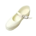 thumbnail image 3 of Zapatos de soldado femenino a escala 1:6, con correa en el tobillo, para uniformes casuales de moda. Blanco, 3 of 9