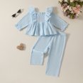 thumbnail image 2 of Toddler Baby Girl Clothes Tops Pants Set Infant Girls Clothing Fall Winter Outfit Sets for Girls, 2 of 3