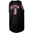 thumbnail image 3 of Men's Mitchell & Ness Allen Iverson Black Philadelphia 76ers Slam Player Tank Top, 3 of 3