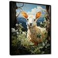 thumbnail image 2 of Designart "Explorer Pastoral Goat Mountain wall art I" Animals Floater Framed Canvas Print, 2 of 7
