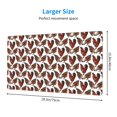 Qekee A Rooster With Chickens Print Desk Pad Protector,Mouse Pad,Office