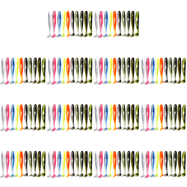 10 Uds 7cm 2g Gusanos Señuelos Pesca Artificial Crankbait Swimbait Cebos Blandos