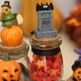 thumbnail image 3 of KMSS Halloween Candy Jar Small Glass Jar with Lid Bat Pumpkin Sculpture Halloween Decoration Candy Jar for Kitchen Table, 3 of 8