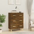 thumbnail image 1 of vidaXL Sideboard Smoked Oak 70x34x90 cm Engineered Wood, 1 of 5