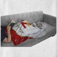 thumbnail image 6 of 75th Birthday Soft Flannel Fleece Throw Blanket, Royal Classical Birthday Party Floral Invitation Ceremony Please Join Us, Cozy Plush for Indoor and Outdoor Use, 70" x 90", Multicolor, by Ambesonne, 6 of 6
