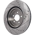 thumbnail image 6 of New Cross-drilled Brake Disc Compatible With Dodge Challenger SXT Plus 6 Cyl 3.6L Magnum SE 6 Cyl 3.5L Charger SXT 6 Cyl 3.6L 2005-2022 By 43087 53023 63206 780256 900241 48880256, 6 of 7