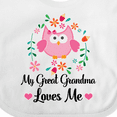 thumbnail image 4 of Inktastic My Great Grandma Loves Me Owl Girls Baby Bib, 4 of 4