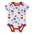 thumbnail image 5 of DC Comics Justice League Superman Infant Baby Boys Bodysuits and Jogger Pants Newborn to Infant, 5 of 5