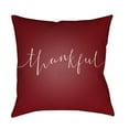 thumbnail image 2 of Surya  Thankful Medium Throw Pillow - Orange & White - 18 x 18 x 4 in., 2 of 2