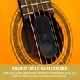 thumbnail image 3 of FENGGUIQU 2Pcs Portable Guitar Humidifier Black Plastic Sound Hole Moisture Control Accessory, 3 of 7