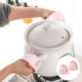 thumbnail image 3 of TISHITA 2xNon Slip Pot Clips Thicken Grips Silicone Anti-Scalding 1 Pair for Baking Pink 2 Pcs, 3 of 8