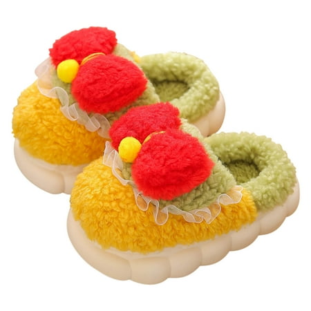 

Girls Slippers Christmas Gift Baby Girl s Premium Soft Plush Slippers Kids Cute Warm Winter House Shoes for Girls Save Big