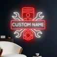 thumbnail image 4 of Handmadetneonsign Custom Garage Mechanic LED Light, Custom Garage Service Station Sign, Workshop, 4 of 5